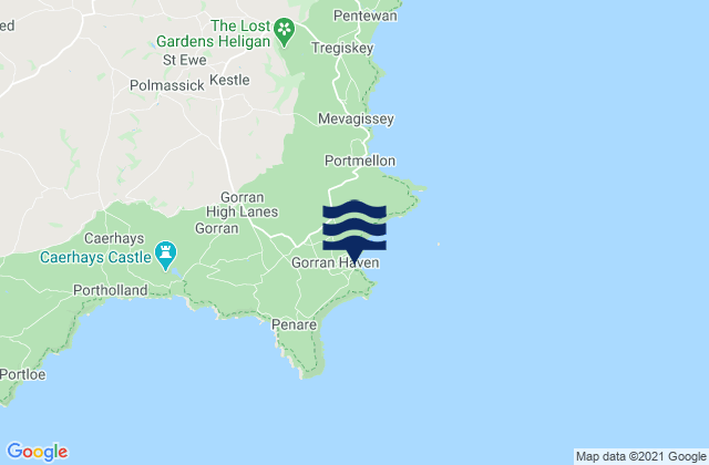 Mapa de mareas Little Perhaver Beach, United Kingdom