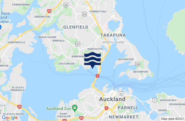 Mapa de mareas Little Shoal Bay, New Zealand