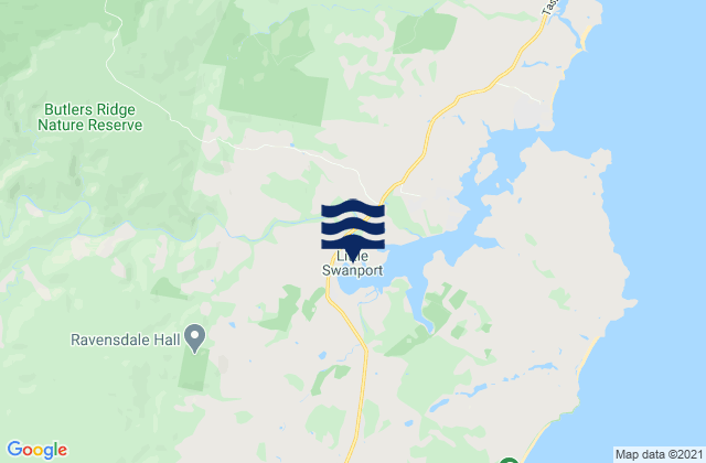 Mapa de mareas Little Swanport, Australia