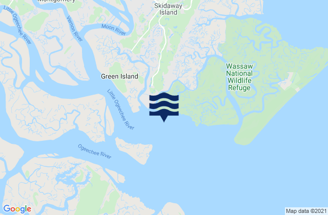 Mapa de mareas Little Wassaw Island SW of, United States