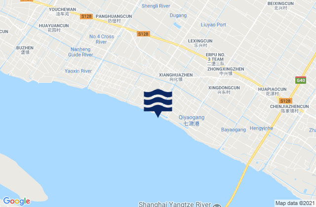 Mapa de mareas Liuyao, China
