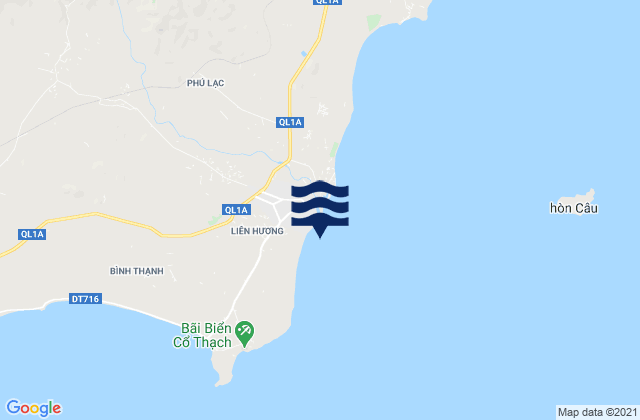 Mapa de mareas Liên Hương, Vietnam