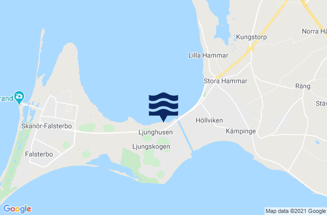 Mapa de mareas Ljunghusen, Sweden
