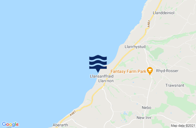 Mapa de mareas Llan-non, United Kingdom