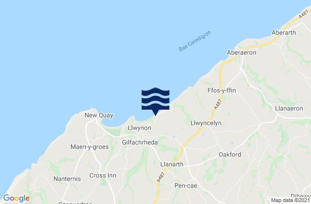 Mapa de mareas Llanarth, United Kingdom