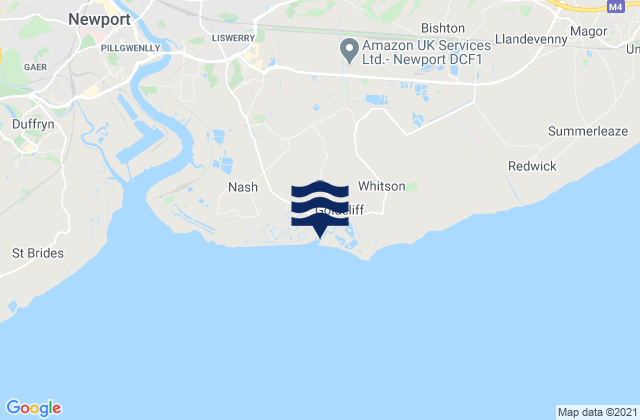 Mapa de mareas Llanwern, United Kingdom