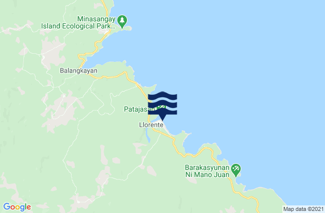 Mapa de mareas Llorente, Philippines