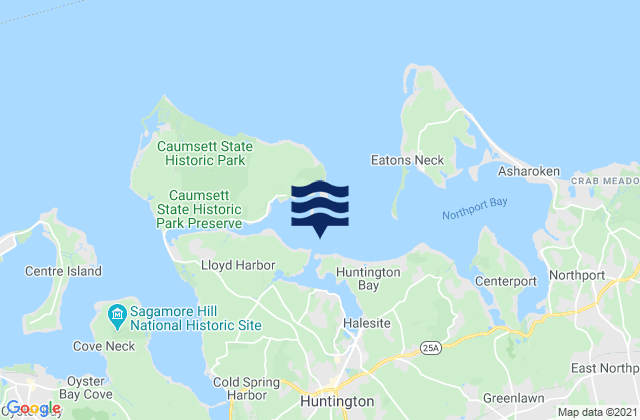 Mapa de mareas Lloyd Harbor (Huntington Bay), United States