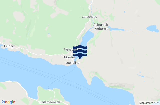 Mapa de mareas Loch Aline, United Kingdom