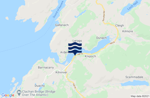 Mapa de mareas Loch Feochan, United Kingdom
