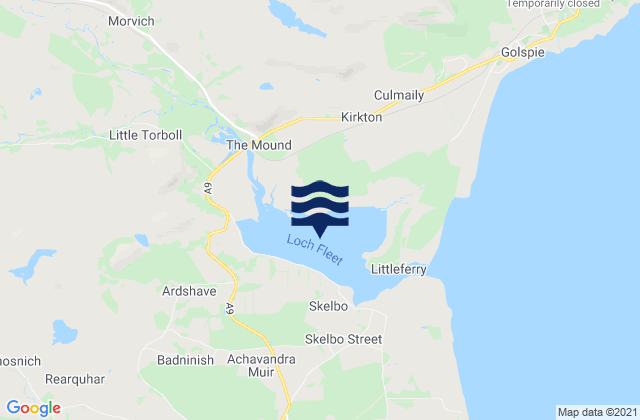 Mapa de mareas Loch Fleet, United Kingdom