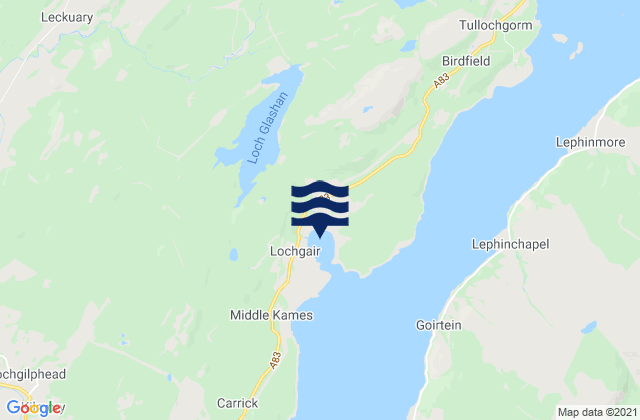 Mapa de mareas Loch Gair, United Kingdom