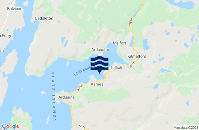 Mapa de mareas Loch Melfort, United Kingdom