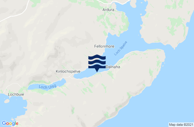 Mapa de mareas Loch Spelve, United Kingdom