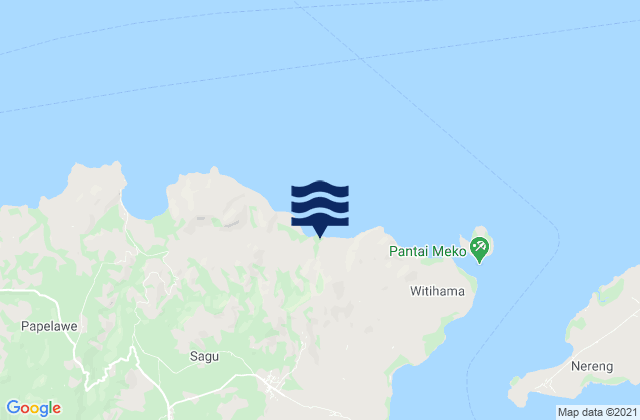 Mapa de mareas Loga, Indonesia