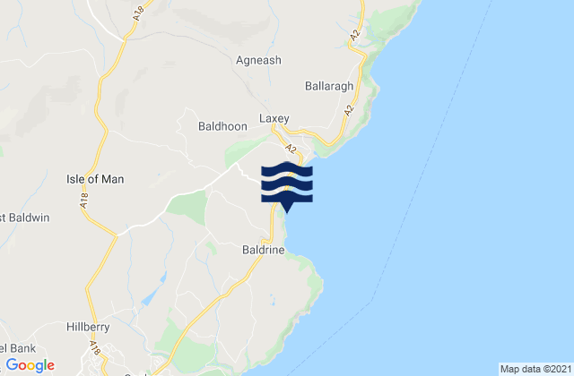 Mapa de mareas Lonan, Isle of Man