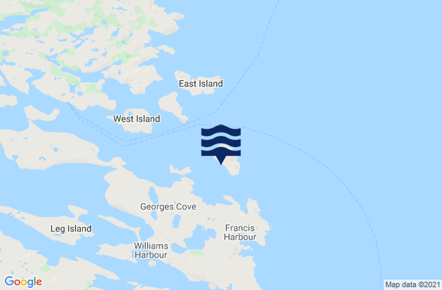 Mapa de mareas Long (Fox) Island, Canada
