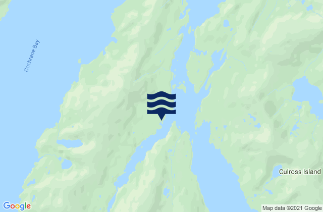 Mapa de mareas Long Bay Entrance Culross Passage, United States