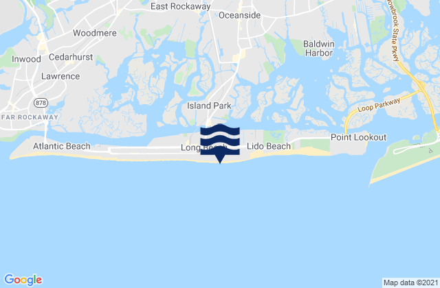 Mapa de mareas Long Beach (outer coast), United States