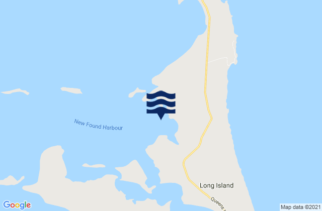 Mapa de mareas Long Island, Bahamas