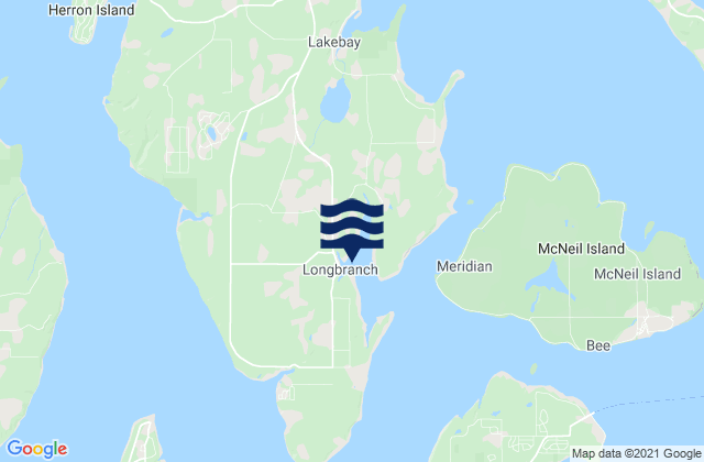 Mapa de mareas Longbranch (Filucy Bay), United States