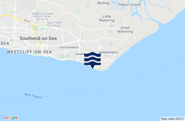 Mapa de mareas Longsands Bay, United Kingdom