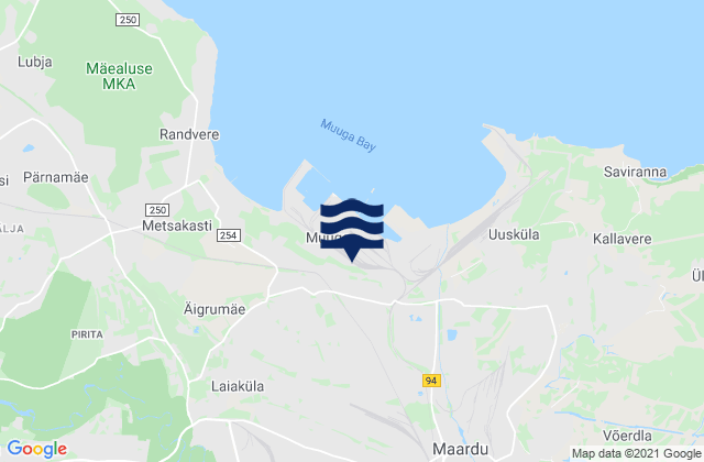 Mapa de mareas Loo, Estonia