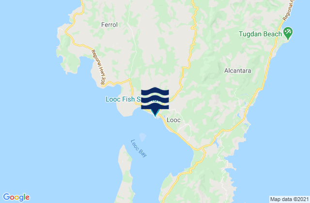 Mapa de mareas Looc (Tablas Island), Philippines