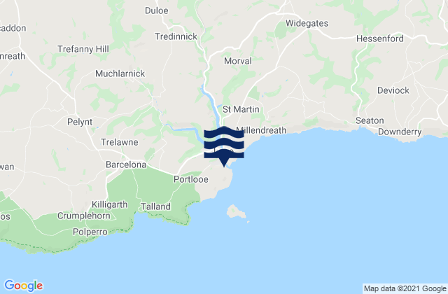 Mapa de mareas Looe, United Kingdom