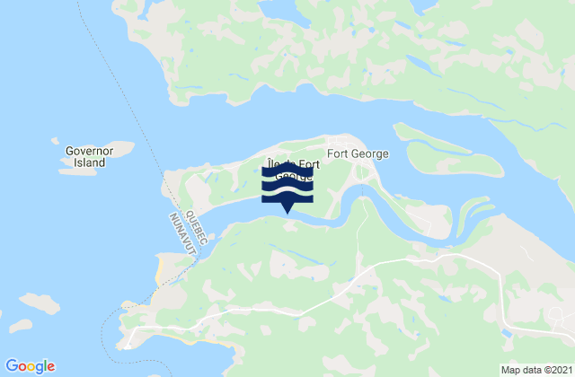 Mapa de mareas Loon Island, Canada