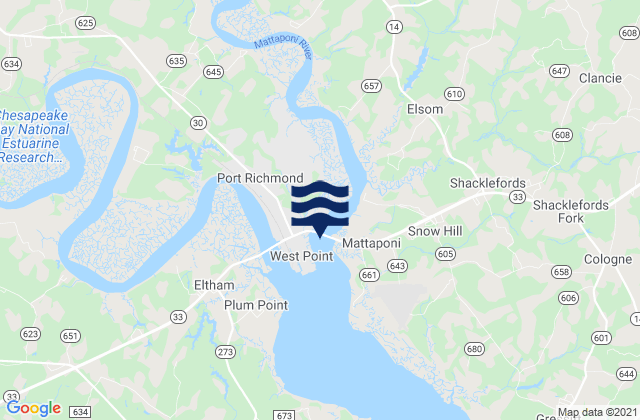 Mapa de mareas Lord Delaware Bridge 100 yds. S of, United States