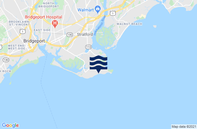 Mapa de mareas Lordship Beach, United States