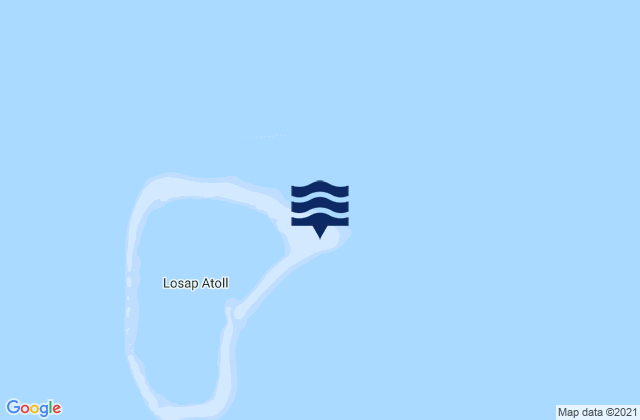 Mapa de mareas Losap, Micronesia