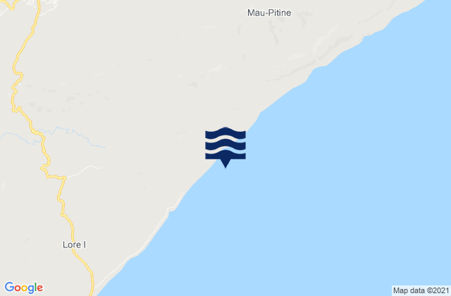 Mapa de mareas Lospalos, Timor Leste