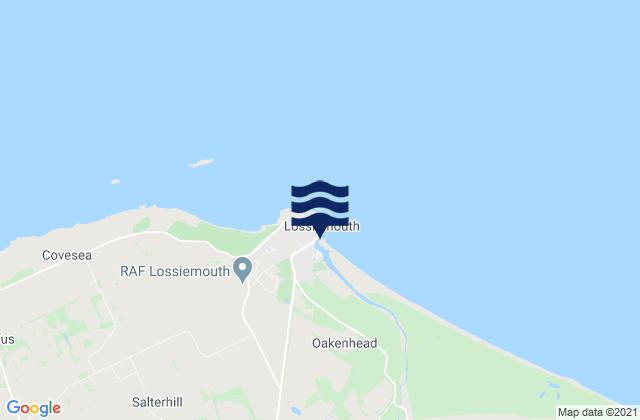 Mapa de mareas Lossiemouth, United Kingdom