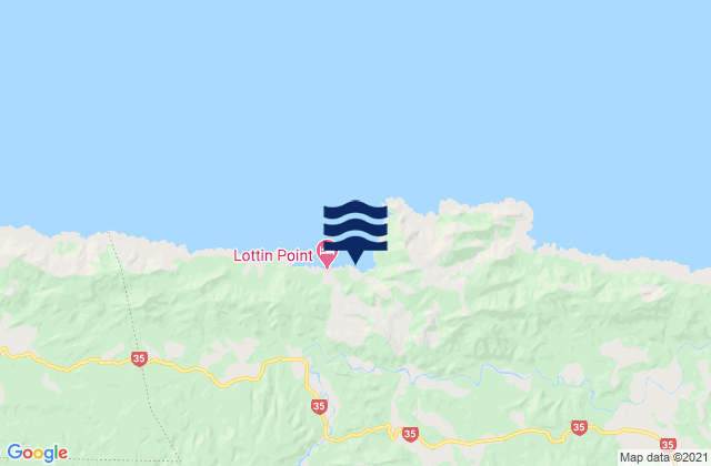 Mapa de mareas Lottin Point, New Zealand