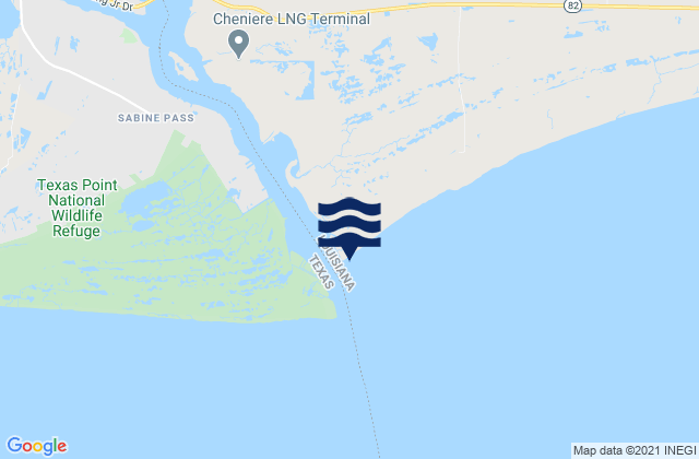 Mapa de mareas Louisiana Point, United States