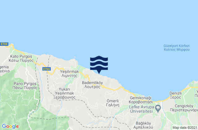 Mapa de mareas Loutrós, Cyprus