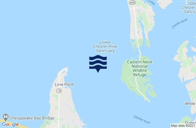 Mapa de mareas Love Point 1.6 n.mi. east of, United States