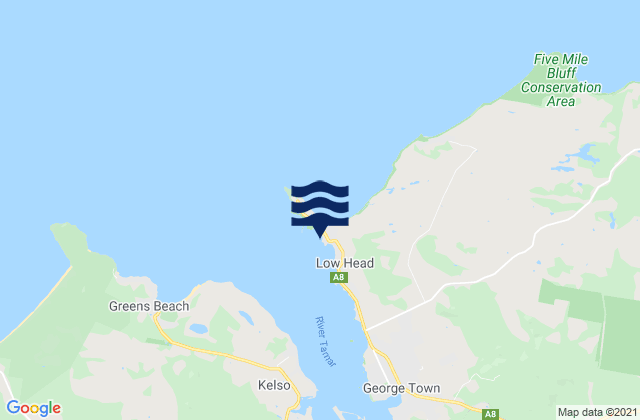 Mapa de mareas Low Head, Australia