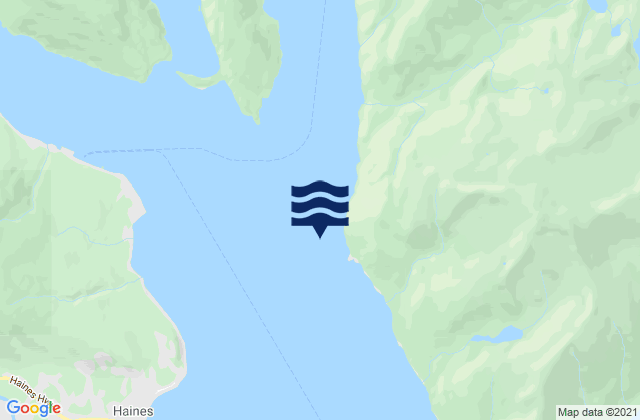 Mapa de mareas Low Point Taiya Inlet entrance, United States