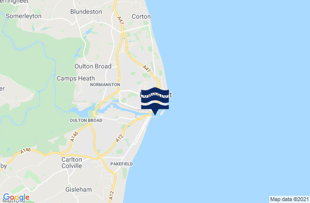 Mapa de mareas Lowestoft, United Kingdom