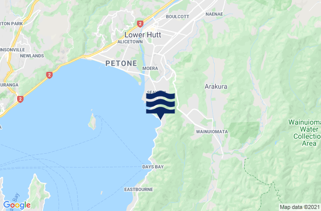 Mapa de mareas Lowry Bay, New Zealand
