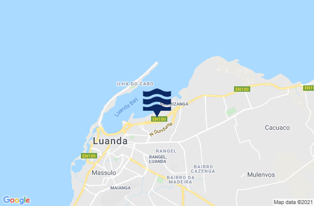 Mapa de mareas Luanda Municipality, Angola