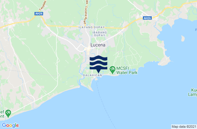 Mapa de mareas Lucena, Philippines