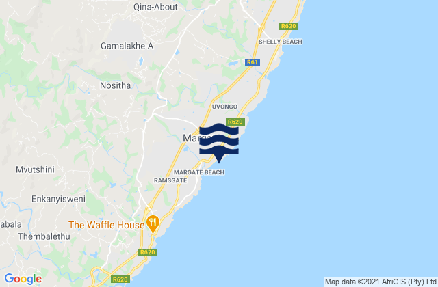 Mapa de mareas Lucien, South Africa