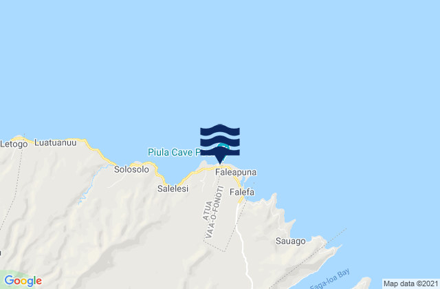 Mapa de mareas Lufilufi, Samoa