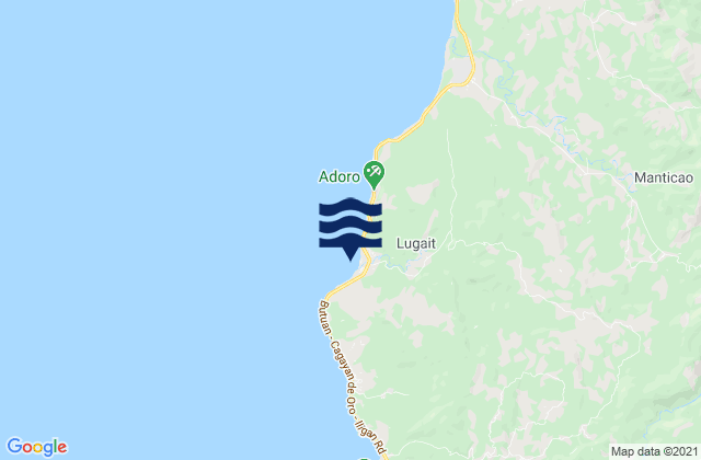 Mapa de mareas Lugait, Philippines