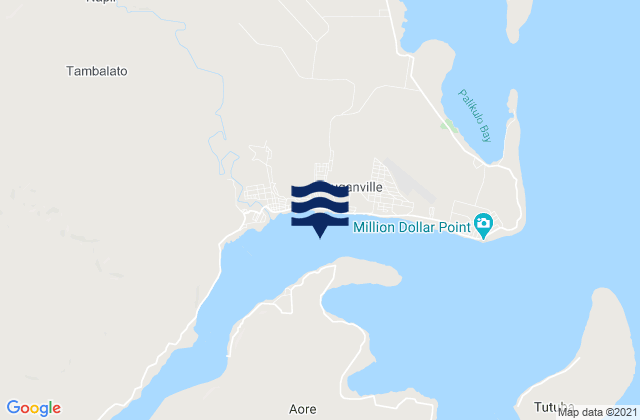 Mapa de mareas Luganville Wharf, New Caledonia