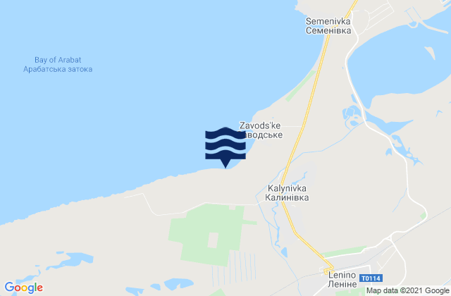 Mapa de mareas Lugovoye, Ukraine